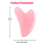 Rodillo y Gua Sha de Resina Natural para Masaje Facial y Corporal