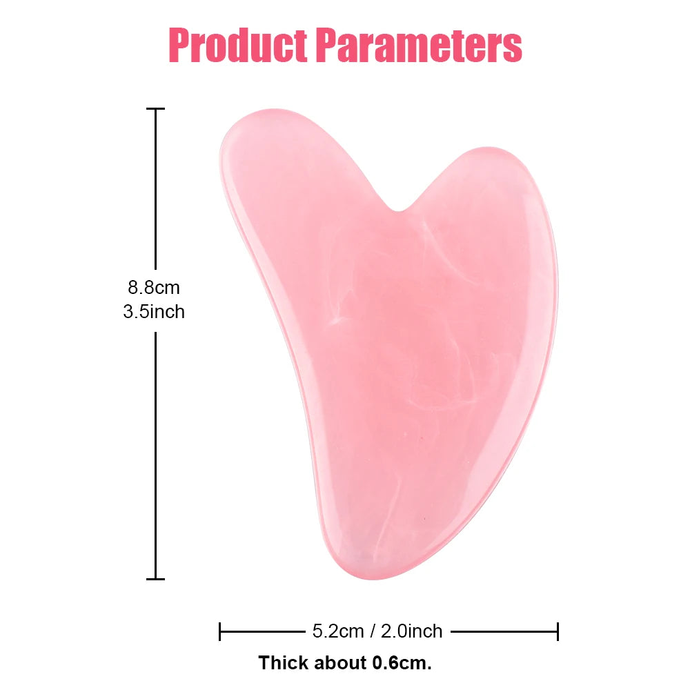 Rodillo y Gua Sha de Resina Natural para Masaje Facial y Corporal