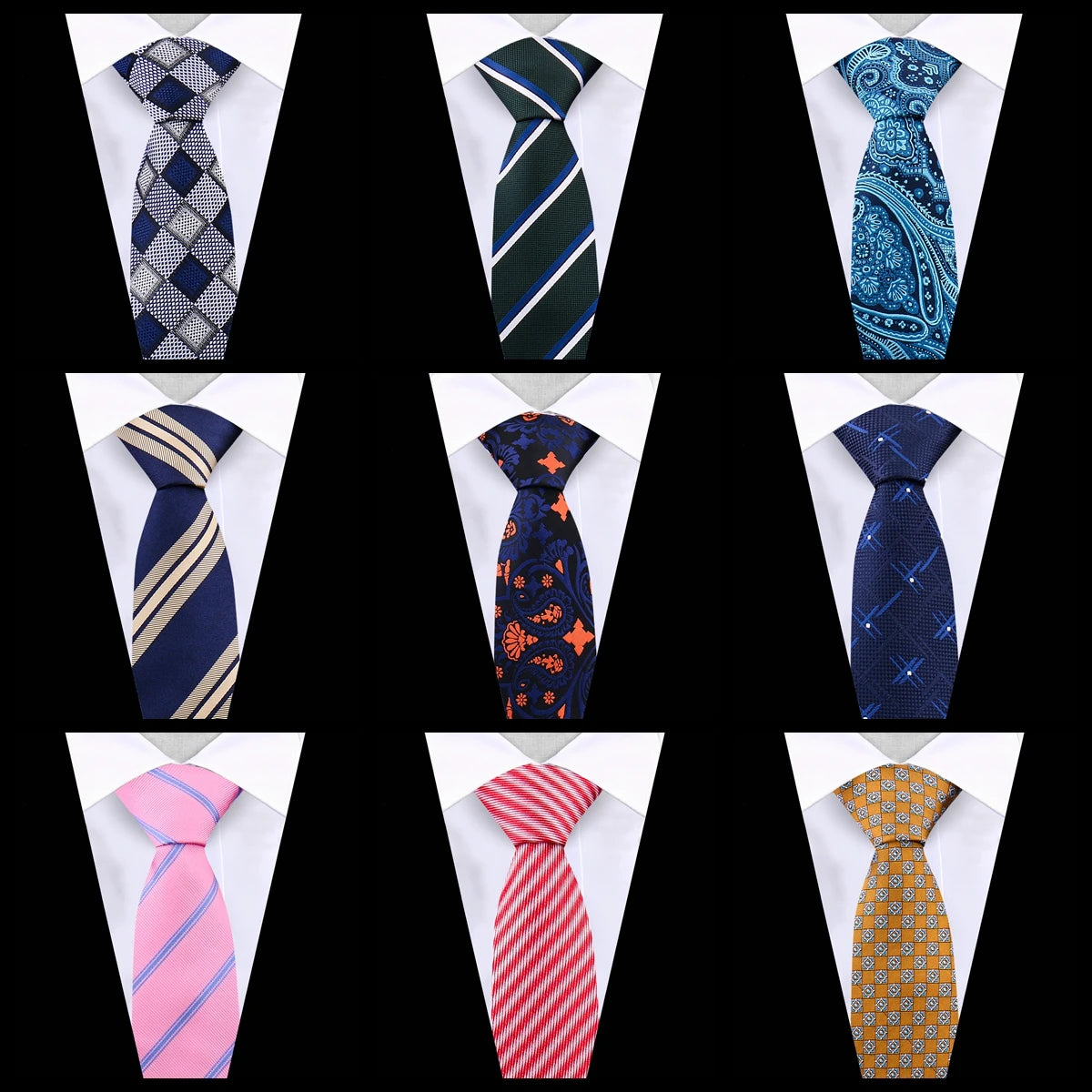 Corbata Jacquard De Poliéster Negocios Boda Accesorio De Moda