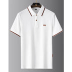 Polo Negocios Hombre ∣ Lujo Suave ∣ Estilo Tropical Elegante