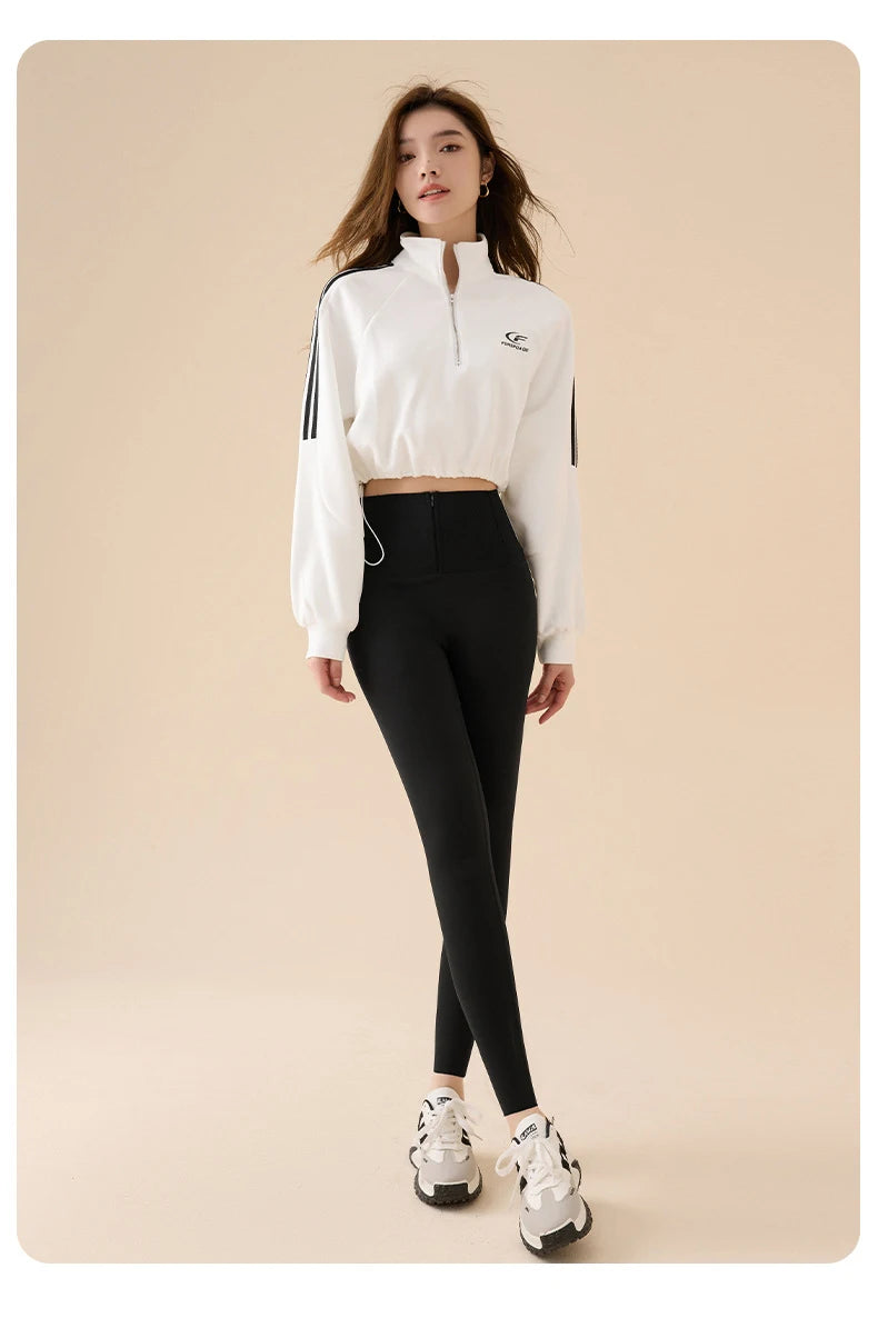 Leggings Piel Tiburón Polar Grueso | Moldeador Cremallera Cálida | Cintura Shaping OI | Ticotrendy