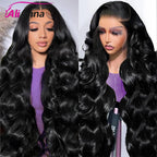 Peluca de cabello humano con frente de encaje 13x6, densidad 200, pelucas de cabello humano ondulado HD transparente, peluca de cabello crudo brasileño de 30 pulgadas prearrancada