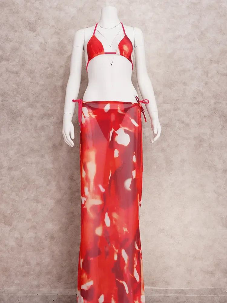 Bikini de Cebra con Falda - Conjunto de Dos Piezas para el Verano Costarricense