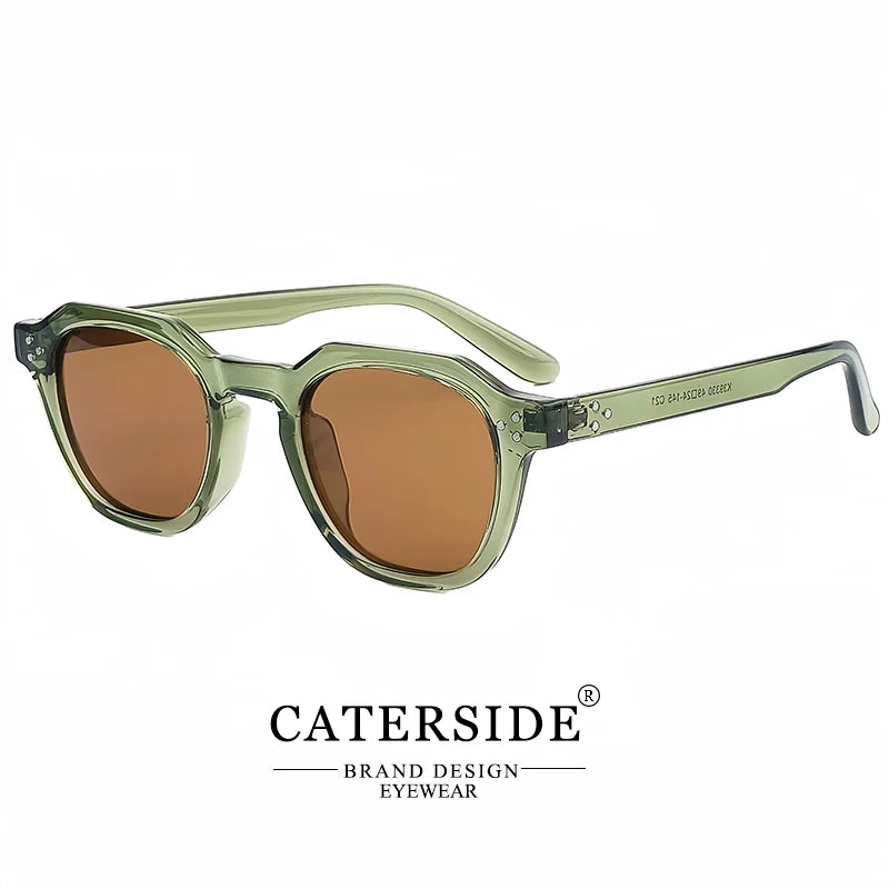 Gafas de Sol Polarizadas CATERSIDE | Montura Poligonal TR90 Ultraligera | UV400