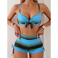 Bikini Teñido y Anudado - Estilo Boho Chic para Vacaciones en la Costa