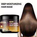 Mascarilla hidratante para el cabello con queratina, acondicionador suave y liso, Frizz, cuidado del cabello dañado, reparación del cabello dañado, restauración de brillo