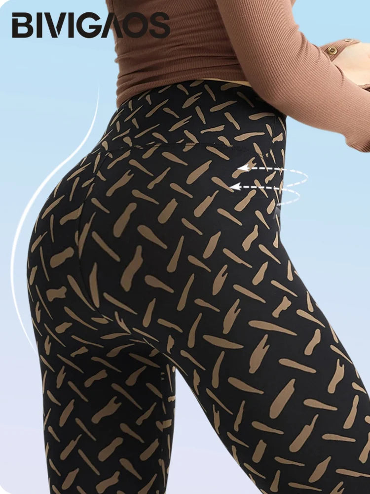 Leggings Piel Tiburón Estrellas | Impresión Cielo Elástico | Cintura Alta Correr Yoga P-O | Ticotrendy