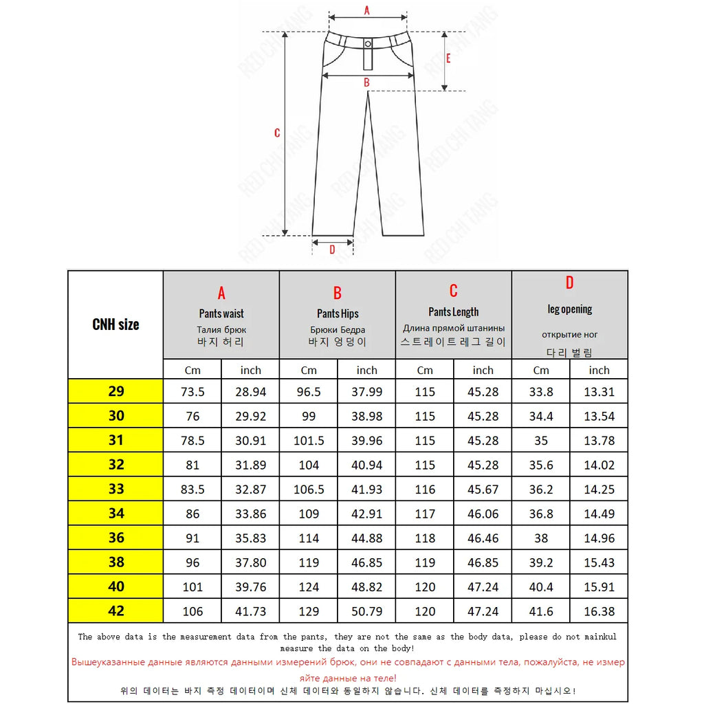 Jeans para Hombres Altos | Longitud Extra 110-200cm | Corte Recto y Delgado | Ticotrendy