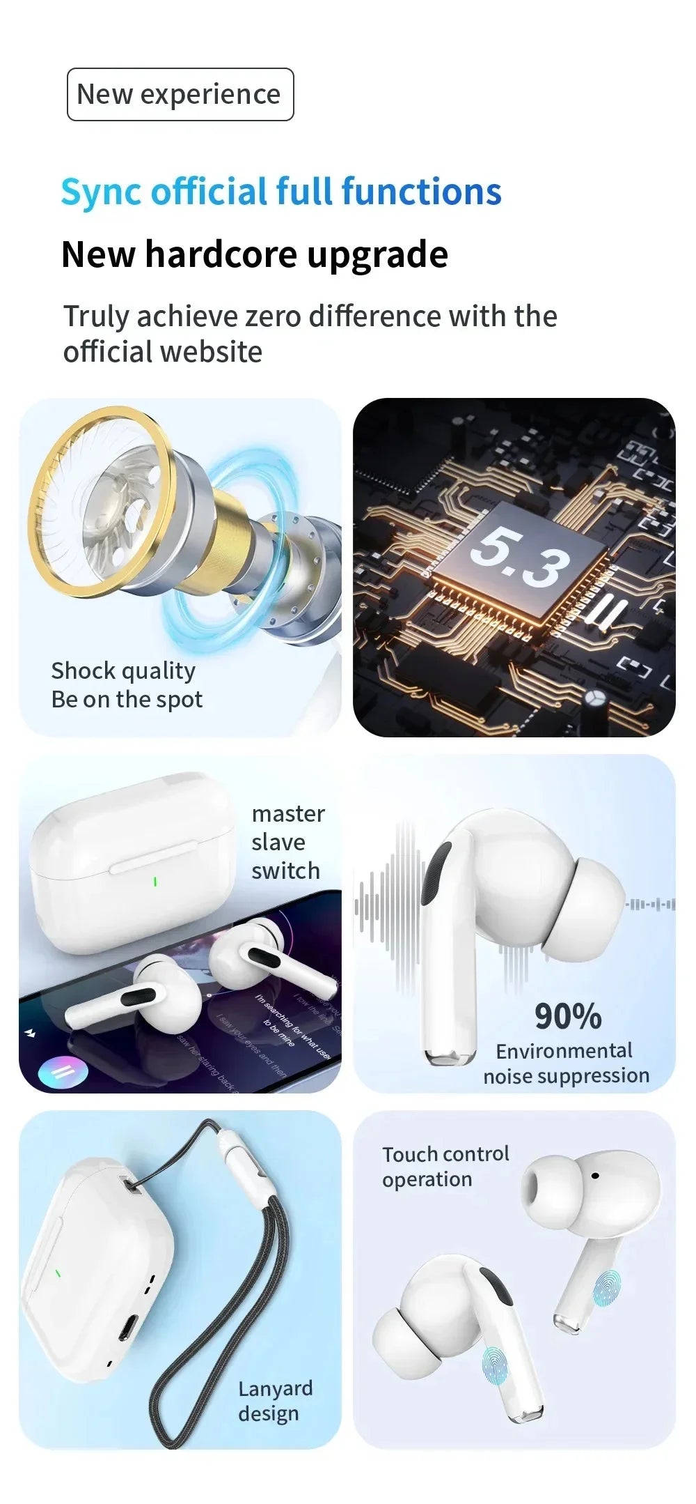 Auriculares Sony Pro5 Bluetooth | Intrauditivos HiFi | Reducción de Ruido | Mini Tapones Deportivos