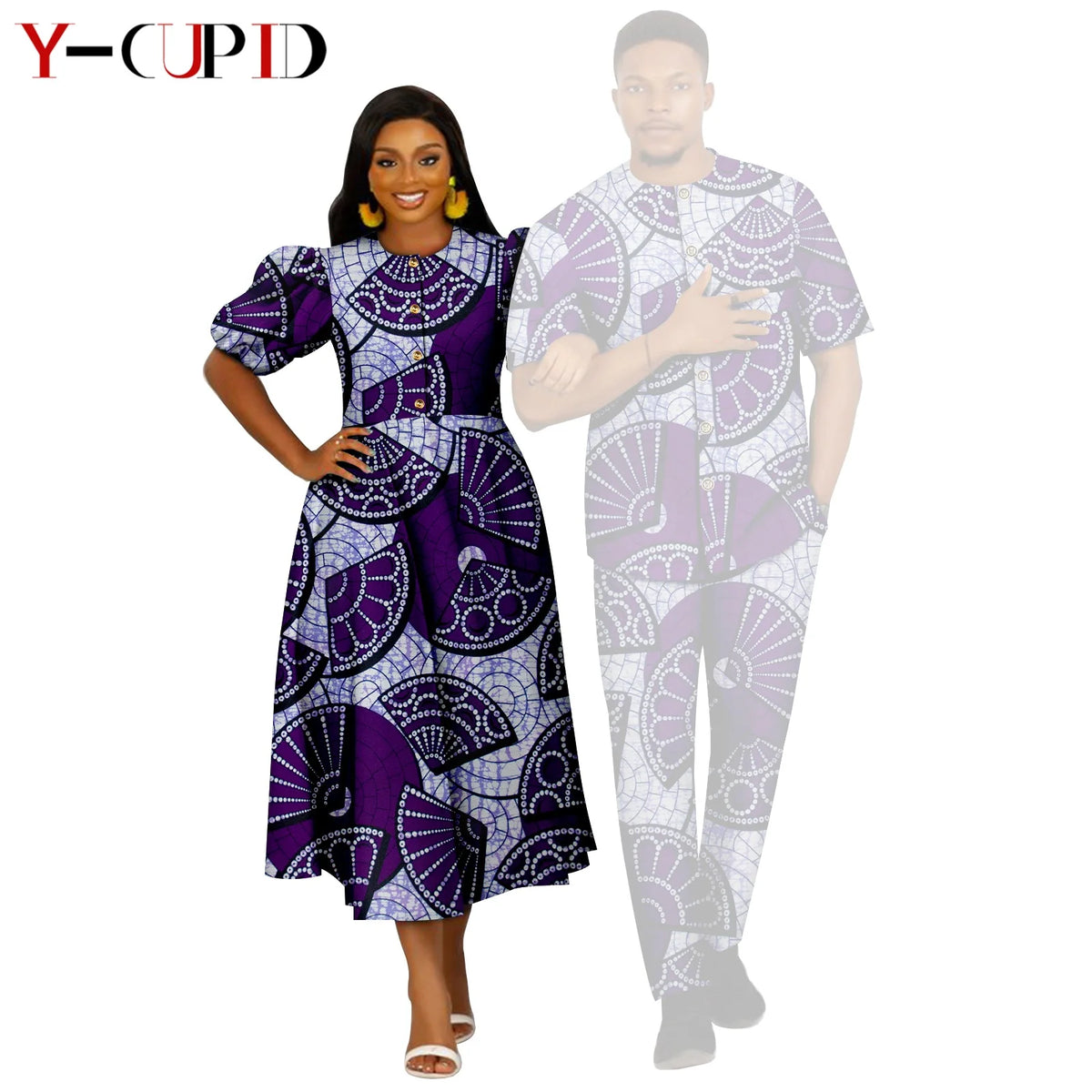 Vestido Estampado Africano Dashiki Pareja | Camisa y Pantalón | Tallas S-6XL | Tico Trendy