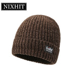 Gorro Tejido Lana Chenilla Terciopelo Grueso Térmico | Invierno Ajustable Unisex