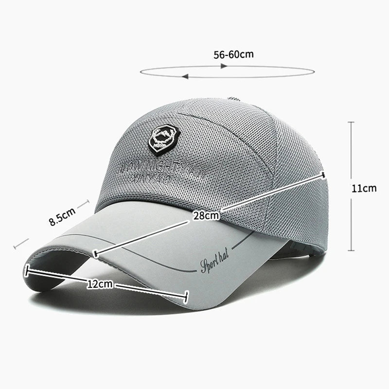 Gorra Secado Rápido Malla Ultrafina Protección Solar | Deporte Viaje Senderismo Unisex