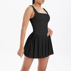 Mono Deportivo de Yoga Mujer | Ticotrendy Ropa Casual Fit Cuello Oblicuo sin Mangas