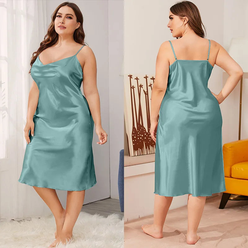 Camisón Manga Corta Cuello Redondo | Talla Grande