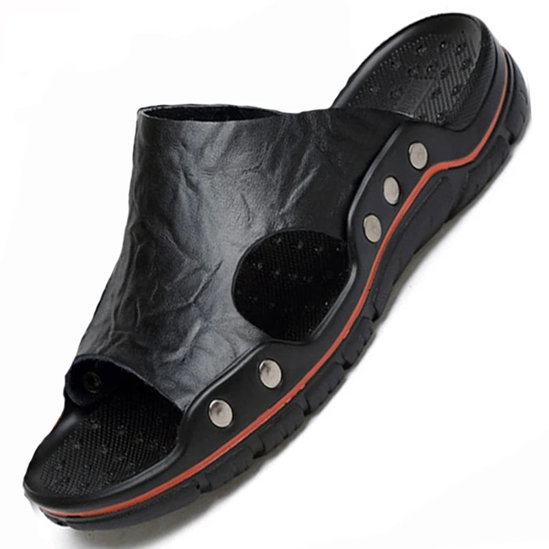 Zapatillas Para Hombre | Estilo Urbano | Verano | Material De Cuero Genuino | Ticotrendy