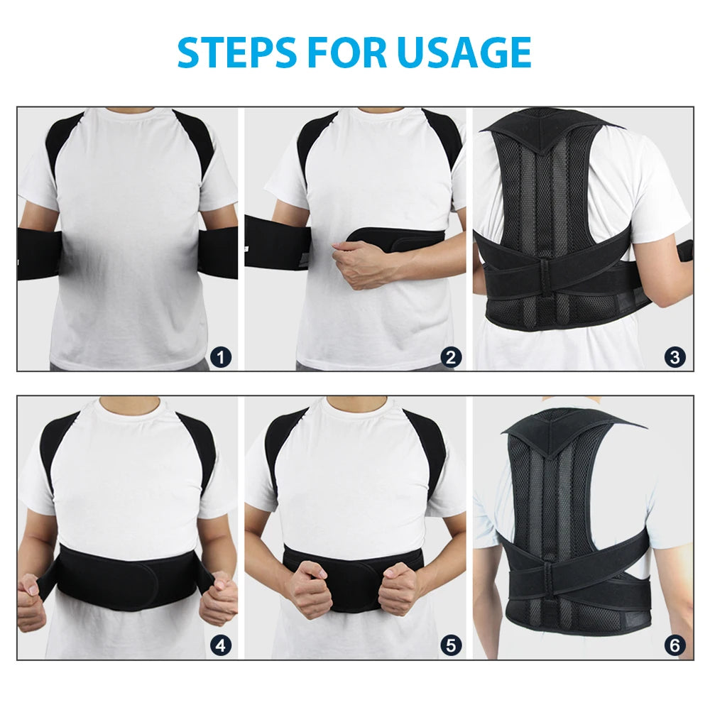 Corrector de Postura con Barra de Aleación | Soporte para Escoliosis y Espalda | Corsé Ortopédico | Tico Trendy