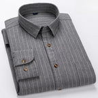 Camisa Algodón | Manga Larga | Ajuste Formal | Rayas/Cuadros | Oficina | Ticotrendy