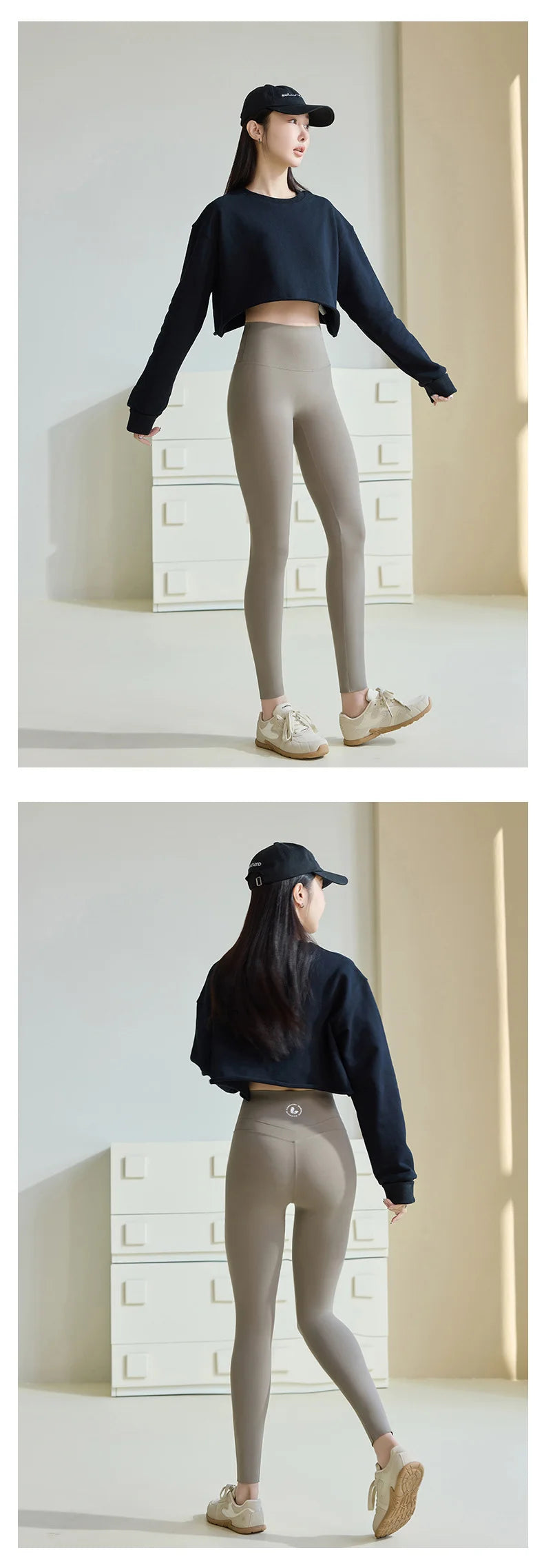 Leggings Piel Tiburón Curva 3D | Doble V Push Up Cintura Alta | Fitness Yoga Primavera | Ticotrendy