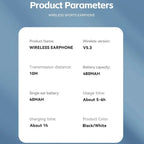 Auriculares SONY Bluetooth TWS | Oreja Abierta | Graves y Conducción Ósea | Compatible con Airpods/Xiaomi
