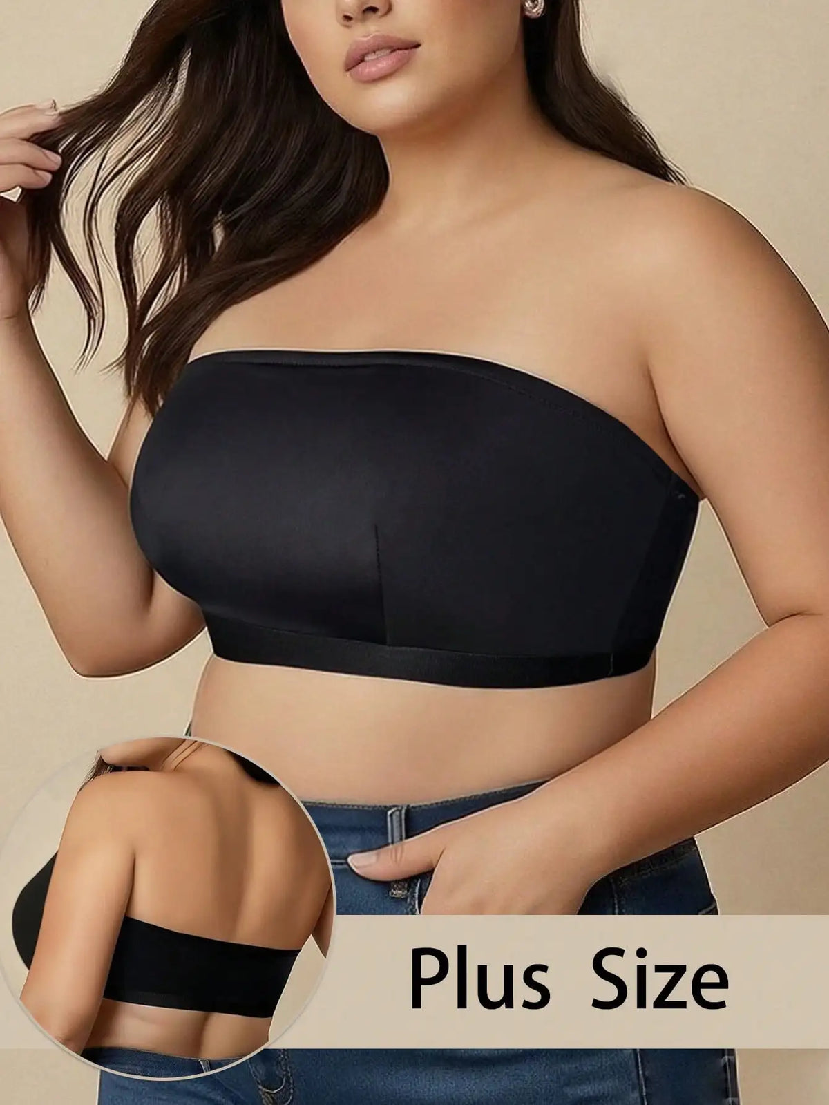 Sujetador Bandeau Inalámbrico Sin Costuras Anticaida | Tico Trendy