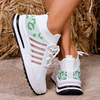 Zapatillas Transpirables con Agujeros | Suela Gruesa | Estampados | Talla Grande | 2025