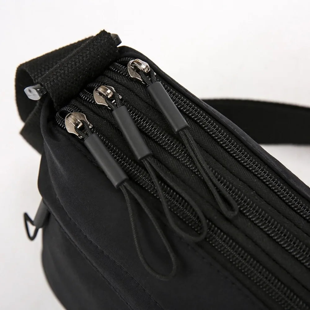 Bandolera Oxford de Gran Capacidad y Múltiples Cremalleras para Unisex