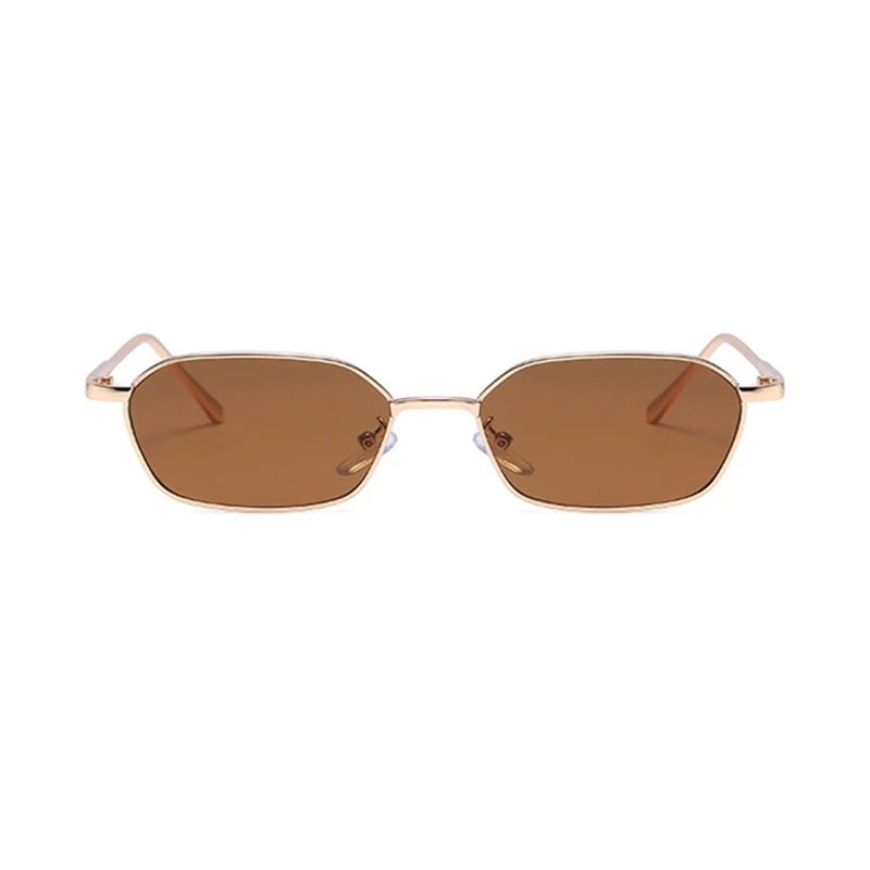 Gafas Sol Cuadradas Pequeñas Montura Metálica Steampunk Vintage | A La Moda UV400 Compras