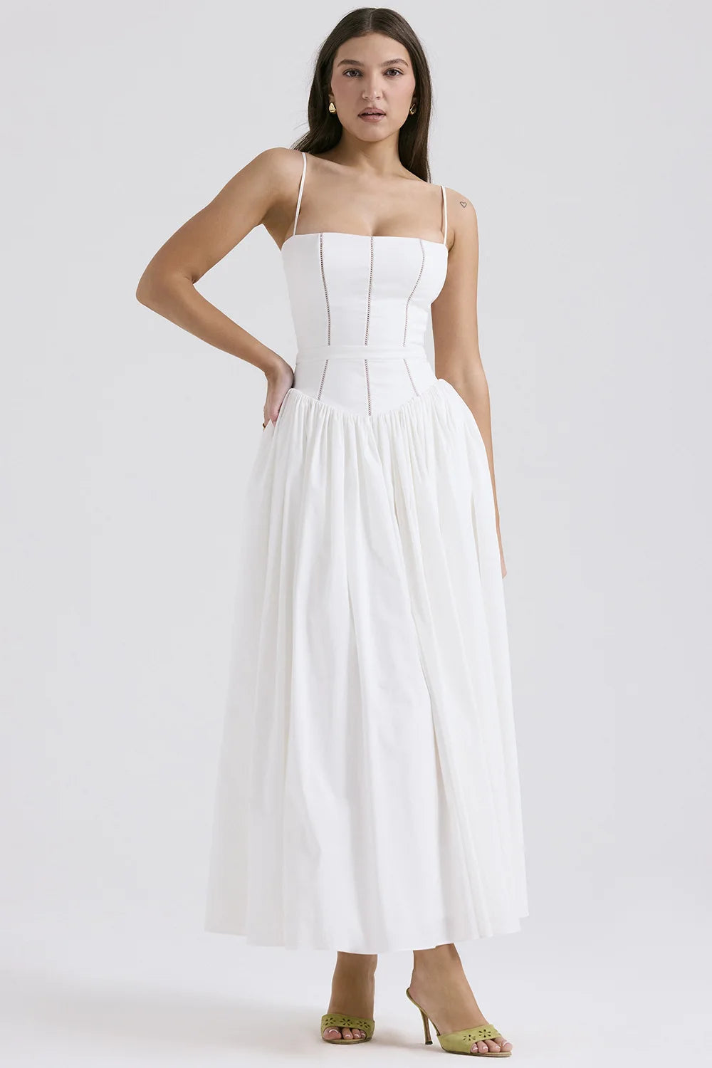 Vestido Largo Elegante Floral | Tirantes Finos | 2025