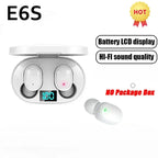 Auriculares inalámbricos Bluetooth E6S TWS auriculares Bluetooth auriculares inalámbricos auriculares con cancelación de ruido con micrófono