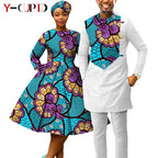 Vestido Dashiki Manga Larga Africano Pareja | Top y Pantalón | Tallas XS-6XL | Tico Trendy