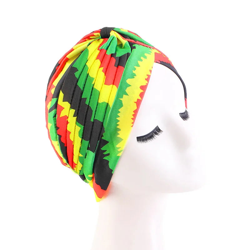 Turbante Hijab musulmán con estampado de volantes para mujer, gorro para envolver la cabeza, Hijab islámico árabe, abaya