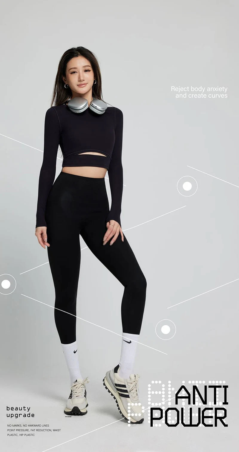 Leggings Piel Tiburón Shaping | Levantador Glúteos Micro Presión | Adelgazamiento Fitness P-V | Ticotrendy