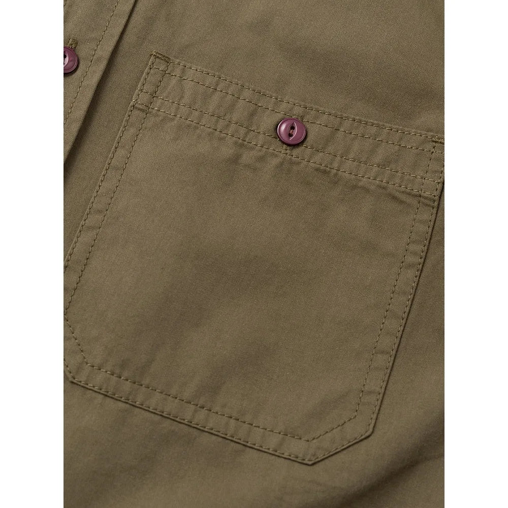 Camisa Casual Hombre | Estilo Retro | Algodón | Manga Corta | Bolsillos | Ticotrendy