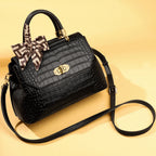 LAORENTOU, bolso elegante con asa superior para mujer, bolso de hombro femenino a la moda de cuero genuino, bolso cruzado de diseño lujoso, regalo para mamá
