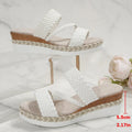 Sandalias  de Cuña | Tejido Ligero | Suela Gruesa | Talla Grande | Verano 2025