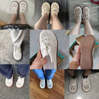Zapatillas de Malla Transpirable | Estampado Blanco | Suela Suave Antideslizante | Tejido Cómodo