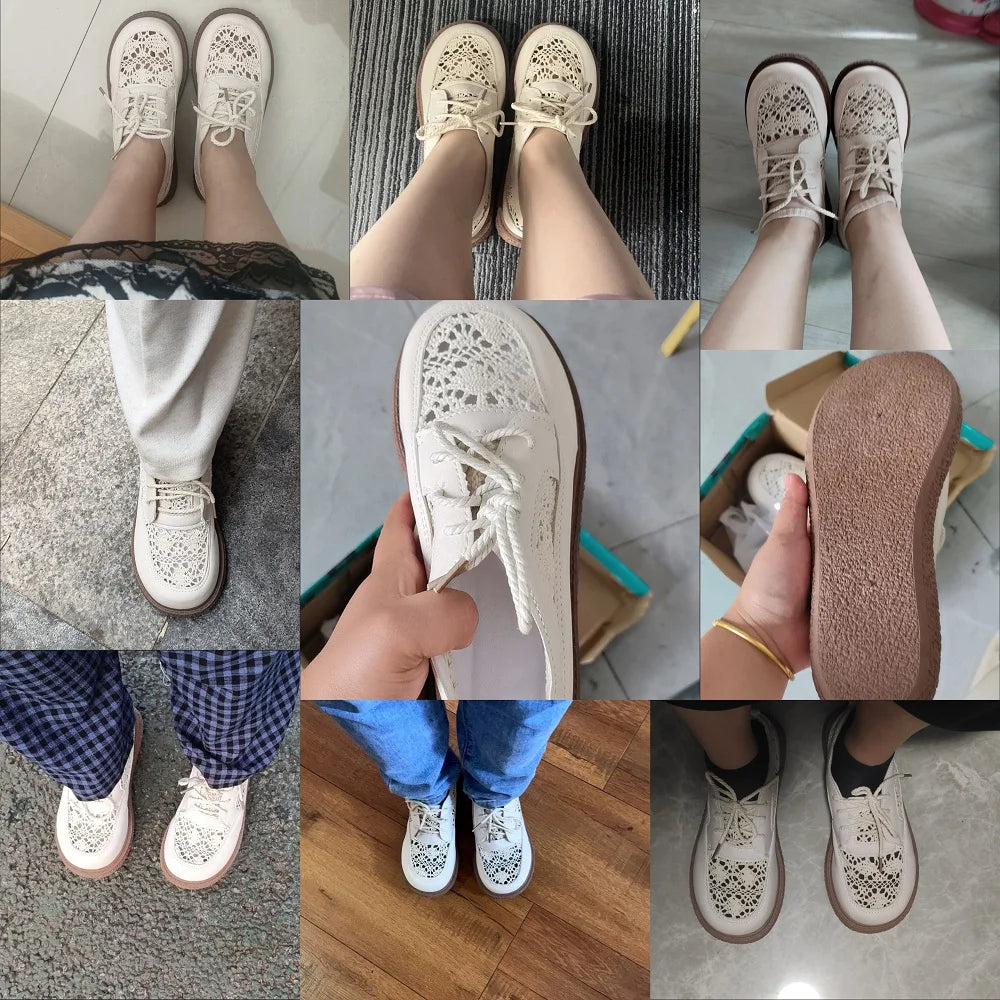 Zapatillas de Malla Transpirable | Estampado Blanco | Suela Suave Antideslizante | Tejido Cómodo