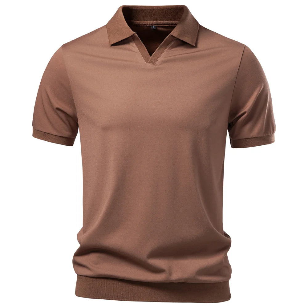 Polo Sedoso Transpirable Hombre | Estilo Elegante Fresco | Tallas S-XXL | Tico Trendy