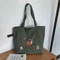 Bolso de Hombro para Mujer | Nailon con Bordado Animado | Gran Capacidad | Ticotrendy
