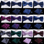 Conjunto Pajarita Pañuelo Gemelos Estilo Novedad Elegancia Pura Vida