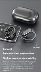 Auriculares Sony HD Bluetooth 5.4 | Gancho para Oreja | Cable HIFI | Estuche de Carga