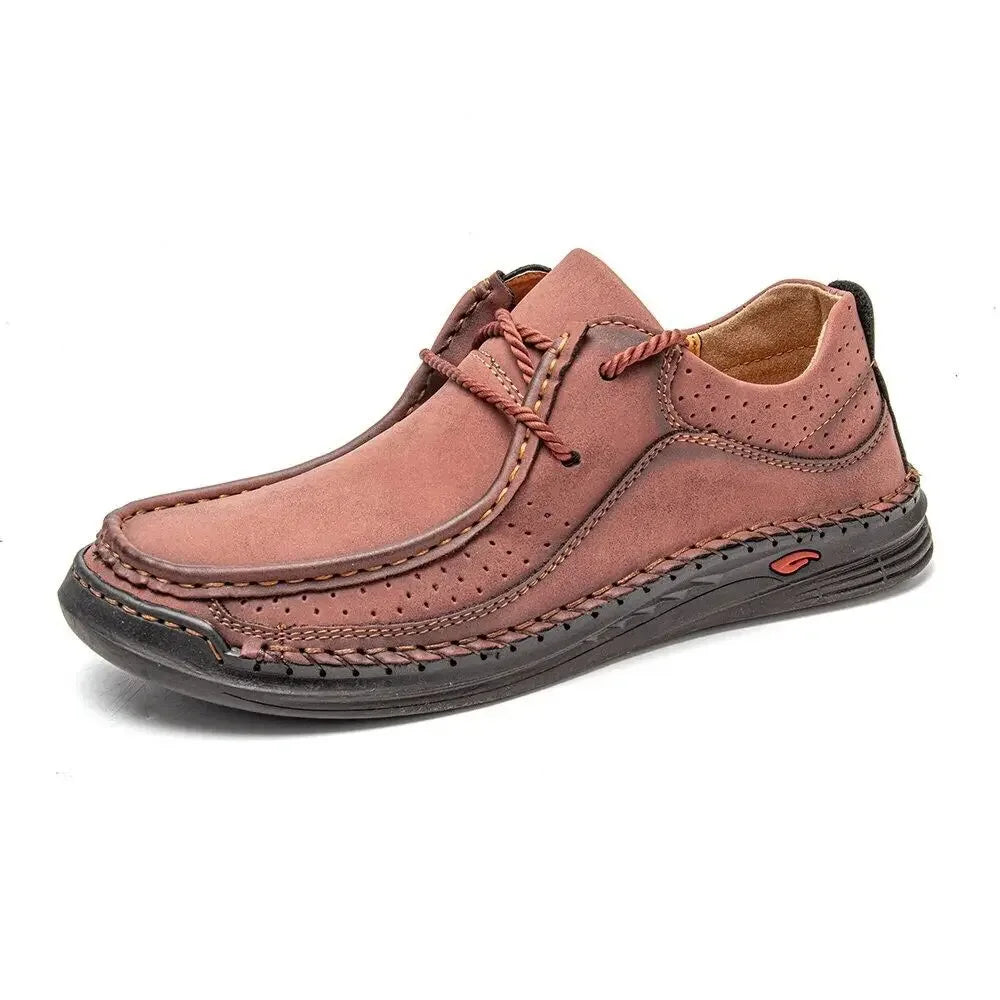 Zapatos Cuero Hombre ∣ Casual Negocios ∣ Talla Grande Hechos a Mano