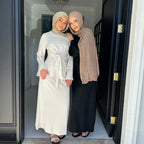 Vestido Bandage de lino y algodón Eid para mujer, vestido de fiesta Abaya musulmán, caftán árabe de Dubái, Turquía, Marruecos, vestido islámico