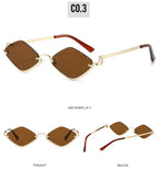 Gafas de Sol Poligonales Ojo de Gato Sexy Casual Tendencia Tico