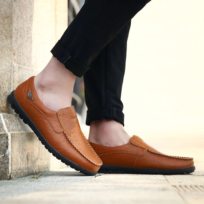 Zapatos Piel Genuina Hombre ∣ Transpirables Conducción ∣ Talla 37-46