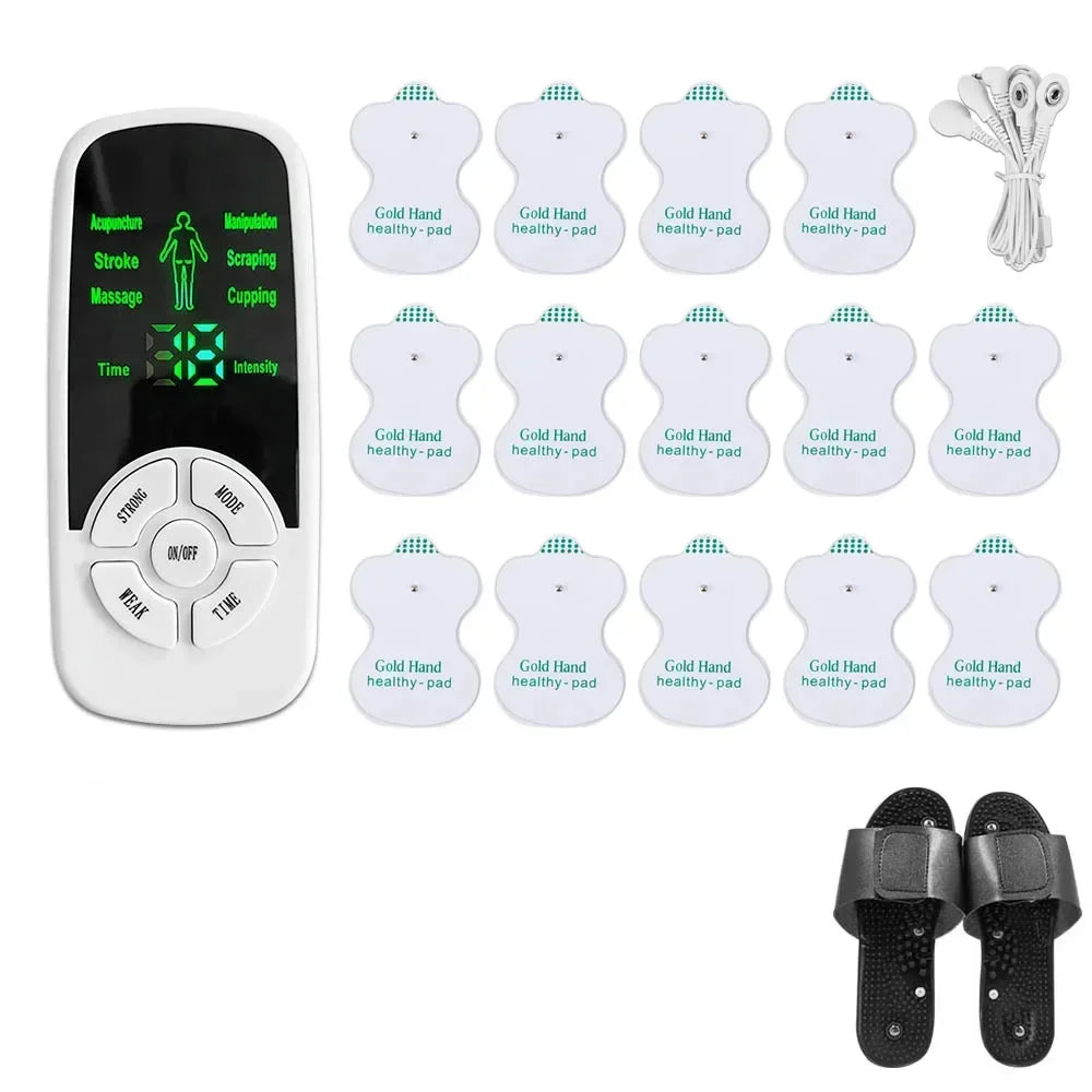 Masajeador Muscular TENS Eléctrico | Terapia Digital Pulso Estimulador | Cuidado Cuerpo Completo
