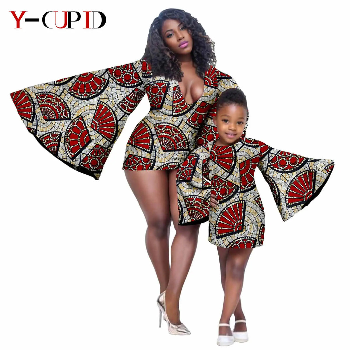 Vestido Dashiki y Mini Capa Madre e Hija | Tico Trendy