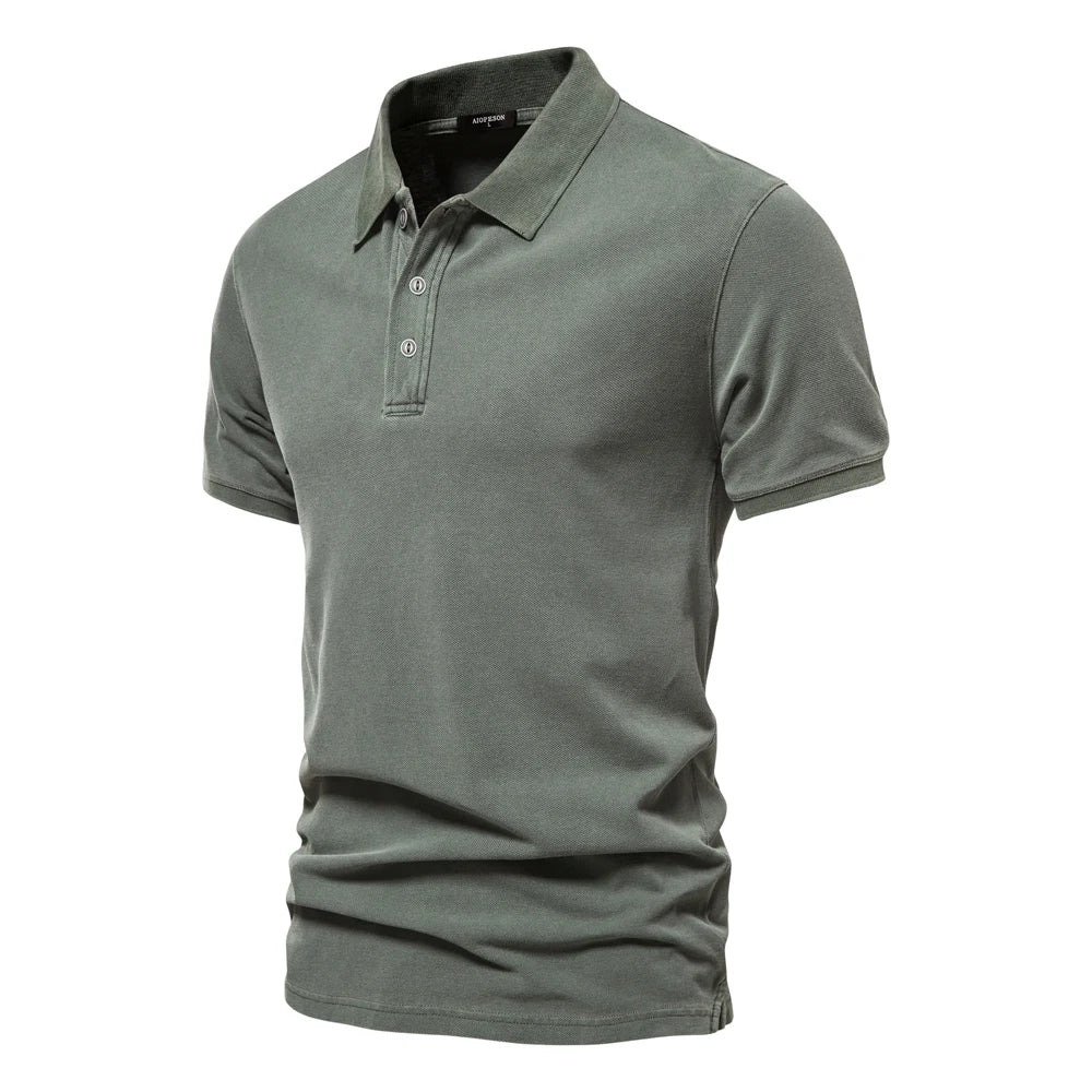 Polo Algodón Streetwear Hombre | Color Sólido Manga Corta | Tallas S-XXL | Tico Trendy
