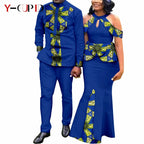 Vestido Africano Estampado Sirena Pareja | Camisa y Pantalón | Tallas S-6XL | Tico Trendy