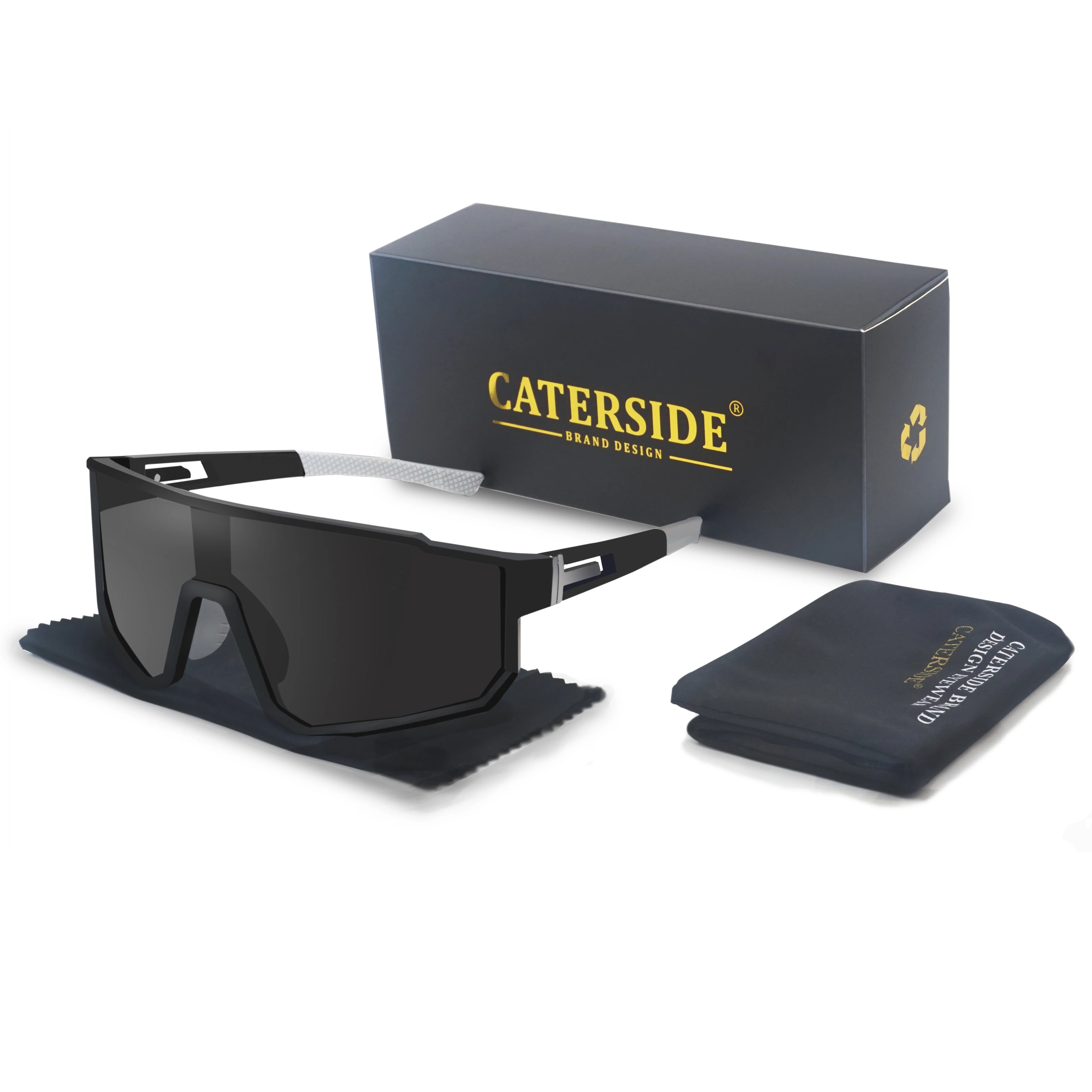 Gafas de Sol Polarizadas de Una Pieza | Montura Cuadrada Deportiva | UV400